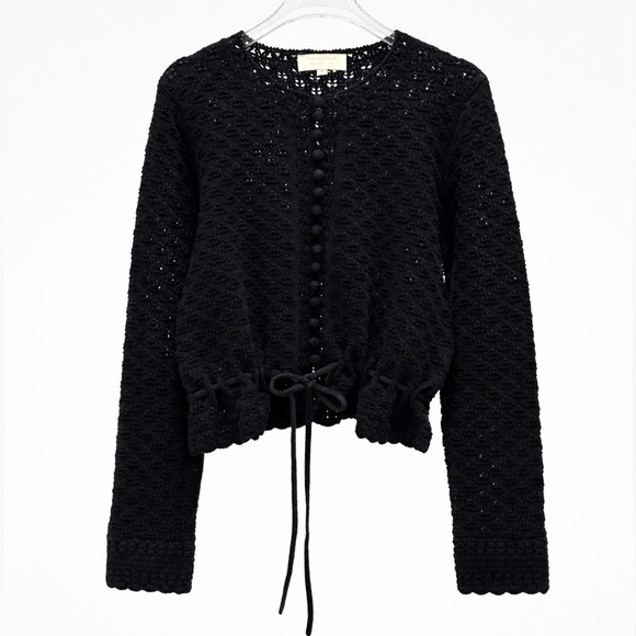Sezane MARTIE CARDIGAN in Black M - Picture 3 of 6